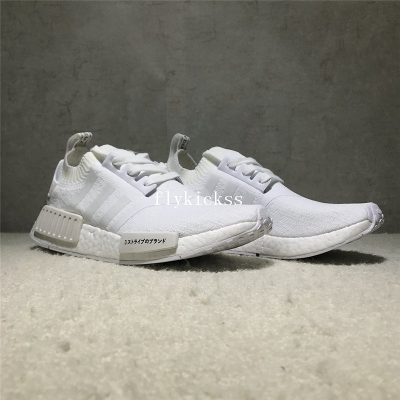 Real Boost Adidas NMD R1 PK Japan Triple White